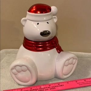 Bath and body works signed bear was a candle .